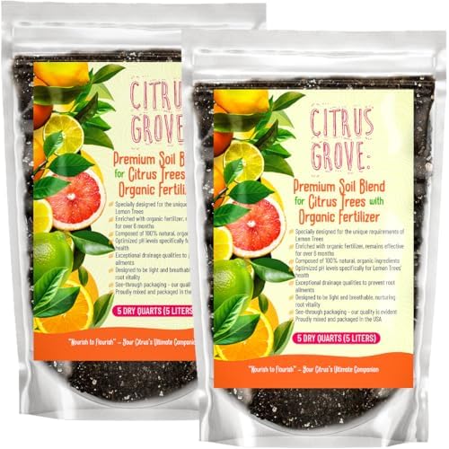 GARDENWISE Premium Organic Citrus Potting Soil for Indoor/Outdoor Plants - Perfect for Oranges, Lemons, Limes & Grapefruits Trees - Hand Blended for Optimal Growth (10 QUARTS) by GARDENWISE