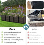 Large Raised Planter Box Outdoor Self Watering 94.4"x15.7"x19.7", Deep Raised Garden Bed - Elevated Garden Box with Drainage Plug, Rectangular Garden Planter Perfect for Patio Balcony Deck - Image 3