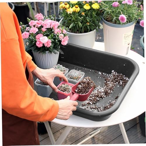 Gardening Tray, Large Potting Tray for Repotting Plants, Waterproof Foldable Mat for Indoor & Outdoor Garden Use, Soil Mixing & Dirt Control Repotting Potting Trays for Plant - Image 3