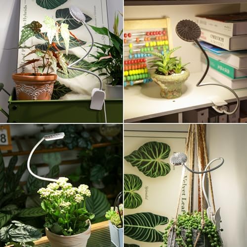 3 Pack Small Plant Lights for Indoor Plants, 12W Each Clip-On LED - Image 5
