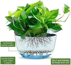 Dexceder 11.2 Inch Self Watering Hanging Planter (2 Pack, Deep Blue) - Image 2