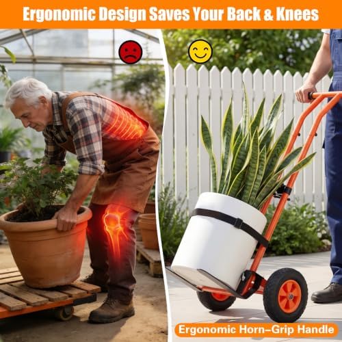 Heavy Duty Plant Caddy with Wheels, Adjustable Plant Dolly for Pots - Image 2