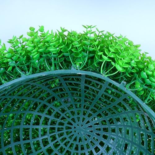 Artificial Plant Topiary Ball Dia 16in, Faux Decorative Balls, Decorative Faux Dried Moss Balls, Garden Spheres Outdoor, Outdoor Green Topiary Sphere Garden Ball, Tree and Bush Substitute - Image 6