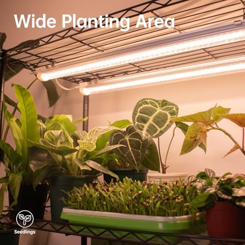 Bstrip 4-Tier Large Plant Shelf with Grow Light, 58x13.8x59in - Image 3