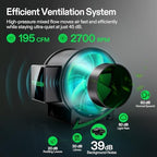 VIVOSUN Smart Grow Tent Kit 2.7x2.7ft 150W LED E42A+ Controller Grow System - Image 5