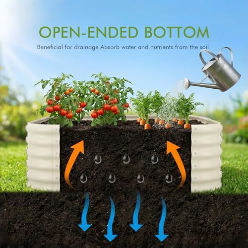 Besebay 2-Pack 4x1.5ft Galvanized Raised Garden Bed, Outdoor Planter Bed, - Image 4