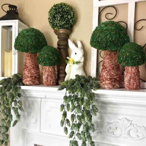 2 Pcs Artificial Moss Mushroom Enchanted Forest Table Decor, 6" and 7.8" - Image 4