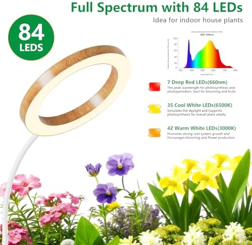 68" Full Spectrum Floor Grow Light with Stand for Tall& Large Indoor Plants - Image 4