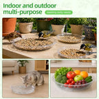 TITE 5 Pack Clear Plant Saucer Heavy Duty Sturdy Drip Trays for Indoor and Outdoor Plants - Image 4