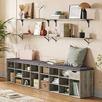 DINZI LVJ Long Wall Shelves, 39.4 Inch Wall Mounted Shelves with Brackets - Image 2