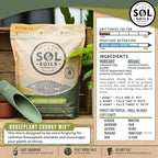 Sol Soils Houseplant Chunky Mix - Fast Draining, Chunky Soil Mix for Indoor Plants - 1 Gallon - Coco Coir, Perlite, Pumice - Image 5