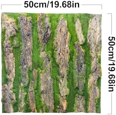 Simulation Tree Bark Wrap Artificial Moss Tree Bark Faux Tree Bark Sheets Artificial Plant Tree Bark for Decorating Walls, Columns, Pipes, Trunks, Backgrounds, DIY Garden Landscape - Image 2