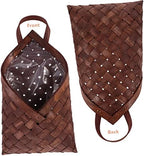 4pcs Rustic Wall Hanging Woven Basket for Flower Arrangement Storage Decorative Basket for Kitchen Home Organizer Versatile Wall Decor with Pastoral Style - Image 6