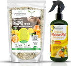 GARDENWISE Professional Citrus Fertilizer & Organic Marina Mist Foliar Kelp Spray Bundle - Perfect Balanced NPK and Micro Nutrients for Indoor Outdoor Plants (5 Quart - 16oz) by GARDENWISE