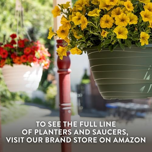 The HC Companies Wrapt Hanging Planters - Lightweight Plant Pot Hanger for Hanging Plants, Vegetables & Herbs - Outdoor & Indoor Hanging Basket for Plants (13" Black, Pack of 1) - Image 7
