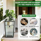 Adjustable Heavy Duty Metal Plant Risers , Fit Round Square Tapered Pots - Image 5