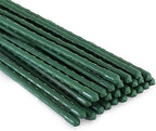 Xiny Tool Garden Stakes, 25 Pack 4 Ft Steel Plant Garden Tomato Stakes with Plastic Coat for Climbing Plants (25 Pack 48 Inch) by XinyTool