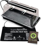Super Sprouter Premium Heated Propagation Kit for Starting Seeds or Cuttings, Includes Heat Mat, Tray, Grow Light, and More by Super+Sprouter