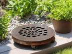 Wood Plant Caddy, Heavy Duty Rolling Planter Dolly With Rotating Casters, Movable Flower Pot Stand, Round Plant Rack With Lockable Wheels,Heavy Objects Hauling (13 Inch) - Image 7