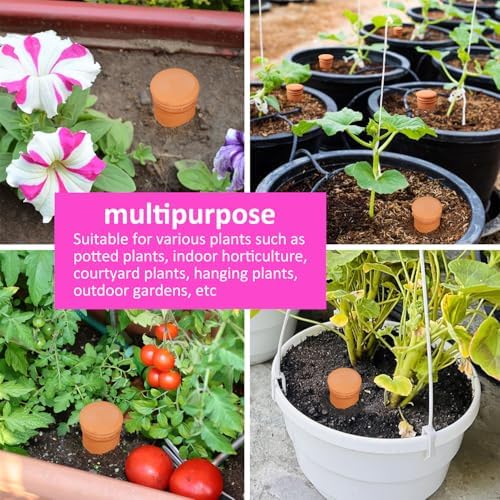 Ollas 8pcs 3.1 * 6inch Watring Can Pot Terracotta Self Watering Planter Insert Vacation Plant Care Olla Watering Terra Cotta Clay Irrigation Globes - Image 6