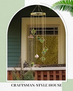 Willinglong 6 Pcs Hanging Air Plant Holder, Gold Tillandsia Air Plant Holders Unique, Airplants Live Holders, Air Fern Macrame Display for Indoor Home Office Ceiling Wall Decor - Image 6