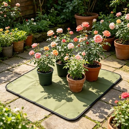 Plant Repotting Pad 150x100cm Oxford Fabric for Indoor Outdoor Gardening and Soil Mixing Transplanting Repotting Mat - Image 2