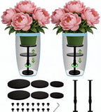 2 Pack Adjustable Height Plant Risers,Adjustable height 12–21 inches by Topfurn
