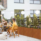 Cor Ten Steel Planters – 32x12x24H Inch Planter Box Rustic - Image 2
