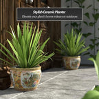 Red Lantern 12" Satsuma Porcelain Fishbowl Planter - Image 2
