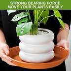 12 Pcs 12 Inch Plastic Plant Saucer Thicker Plastic Heavy Duty Round Flower Pot Saucers Water Planter Tray for Indoor Outdoor Plant Pots, Terracotta Color - Image 6