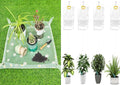 Azureblue 5 PCS Gardening Tools Set 1Pcs Repotting Mat for Indoor Plants Waterproof Clear Potting Mat 4Pcs Self Watering System for Plants While Away on Vacation by Azureblue