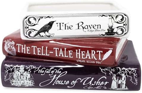 Steel Mill & Co. Book-Shaped Decorative Planter, Edgar Allan Poe by SteelMillCo