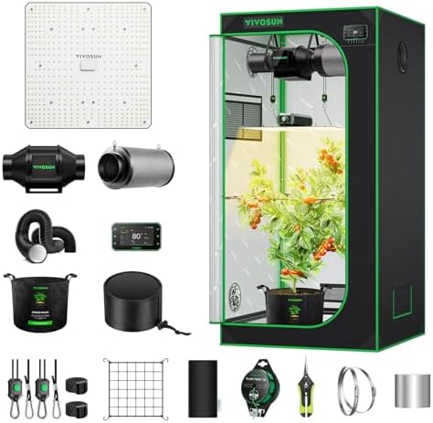 VIVOSUN Smart Grow Tent Kit 2.7x2.7ft 150W LED E42A+ Controller Grow System by VIVOSUN