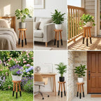 Wood Plant Stand, Indoor Plant Holder, Wooden Pot Stand for Plants - Image 7