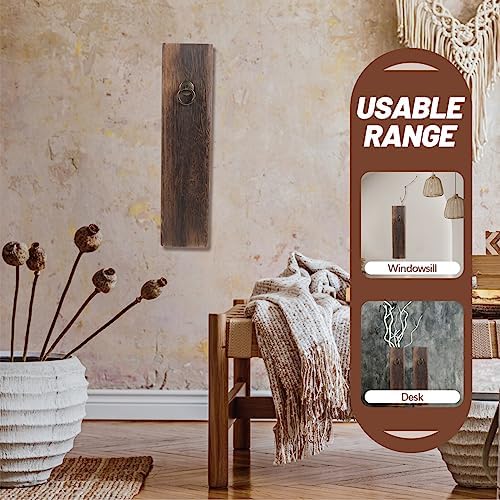 Wood Wall Pocket Vase Wood Wall Planter Hanging Vase Pocket Flowers Holder for Farmhouse Home Living Room Bedroom Decor Wooden - Image 5