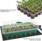 MIXC 10Pack Seed Starter Tray, 400Cell Mini Propagator Greenhouse Grow Kit - Image 5