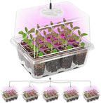 The Bundle of Bonviee 5 Packs Seed Starter Tray with Grow Light and 10 Packs Seed Starter Kit - Image 2