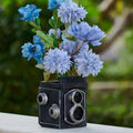 Camera Decorative Planter Plant Gift - Desk Decor Succulent Pot for Indoor Plants Vintage Camera Home Shelf Office Decor Small Flower Pot with Drainage by KIKTOP
