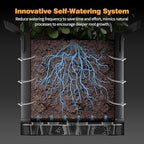 Patigrow Self-Watering Grow Bags, 5-Pack 5 Gallon 420G Thick Nonwoven Fabric Pots with Reinforced Handles and Multi-Purpose Rings, for Low Stress Plant Training Fruits, Vegetables,and Flowers - Image 2