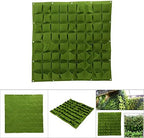 72 Pocket Hanging Garden Planting Bag Vertical Wall Planter Felt Material Indoor Outdoor Greening Green (Green) - Image 2
