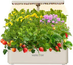 SUNCOZE Hydroponics Growing System, Compact 12 Pods Indoor Garden, Beige by SUNCOZE