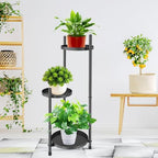 3 Tier Plant Stand Indoor Tall, Black Metal Corner Plant Stands for Indoor Multiple Plants, Flower Pot Stands Outdoor Holders Plant Shelf Display Rack for Garden Balcony Patio Living Room - Image 4