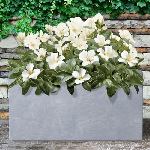 Kante Modern Rectangular Blue Gray Concrete Planter 23" L 12" H 12" W - Image 5