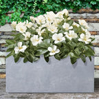 Kante Modern Rectangular Blue Gray Concrete Planter 23" L 12" H 12" W - Image 5