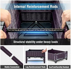 Raised Garden Bed with Reinforcement Rods Elevated Planter Boxes for Outdoor Plants with Drainage Holes for Flowers Vegetables Herbs Patio Backyard Deck Balcony, Purple - Image 5