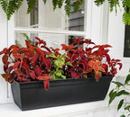 The HC Companies Eclipse Window Planter Box, 30 Inch, Clay, 2-Pack - Image 3