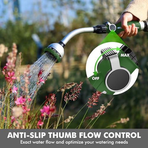 RESTMO Watering Wand Heavy Duty, 15-Inch Long Hose Nozzle Sprayer - Image 3