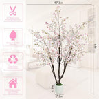 Caxchiling Artificial Cherry Blossom Tree 6FT, Pink Faux Floor Tree - Image 7
