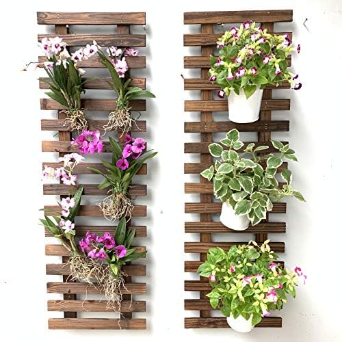 ShopLaLa Wooden Planter (90cm, 2 Pack) Wall Planters for Outdoor Plants by ShopLaLa