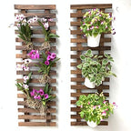 ShopLaLa Wooden Planter (90cm, 2 Pack) Wall Planters for Outdoor Plants by ShopLaLa
